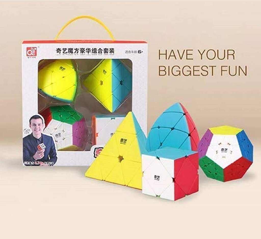 5x5x5 Pyraminx Pack Set Cubos Rubik Qiyi Mastermorphix 